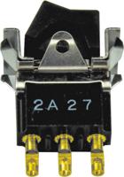 fln29black04 TE Connectivity DPST, Latching Rocker Switch Panel Mount