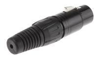 457-881 RS PRO Cable Mount XLR Connector, Female, 250 V ac, 5 Way, Silver Plating