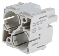 09140023101 HARTING Han-Modular Heavy Duty Power Connector Housing, 2 Contacts, Straight