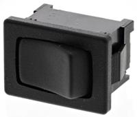 18011202 Marquardt Single Pole Normally Open (SPNO), Momentary Rocker Switch Panel Mount