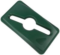 1788373 Rubbermaid Commercial Products 519mm Green Plastic Bin Lid for Slim Jim Container, 137mm