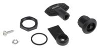 421401 Elesa Black Polyamide Locking Latch, 20mm Panel-to-Tongue, Key Unlock