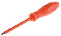 911-1137 ITL Insulated Tools Ltd Pozidriv Insulated Screwdriver, PZ0 Tip, 75 mm Blade, VDE/1000V, 150 mm Overall