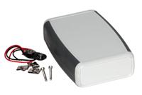 1553cgybat Hammond 1553 Series Grey ABS Handheld Enclosure, Integral Battery Compartment, IP54, 117.2 x 79 x 32mm