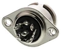 490-901 RS PRO 8 Pole Din Socket, 1A, 100 V ac, Bayonet, Female, Chassis Mount