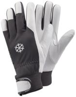 117-10 Tegera TEGERA Grey, White Fleece Leather Work Gloves, Size 10