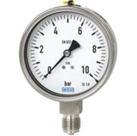 9696040 WIKA G 1/4 Analogue Pressure Gauge 9bar Bottom Entry 63mm Outside Diameter