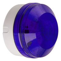 led195-01wh-sb-03 Moflash LED195 Series Blue Multiple Effect Beacon, 8 → 20 V ac/dc, Surface Mount, Wall Mount, LED Bulb, IP65