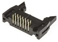 t816114a1r101ceu Amphenol Communications Solutions T816 Series Right Angle Through Hole PCB Header, 14 Contact(s), 2.54 mm Pitch, 2 Row,