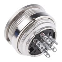 t3403-000-rs Amphenol Industrial, signalmate C091 6 Pole M16 Din Socket, 5.0A, 300 V IP40, Screw On, Panel Mount