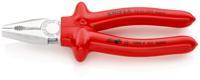 03-07-200 Knipex Combination Pliers, 200 mm Overall, Straight Tip, VDE/1000V