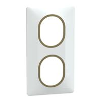 s320724d Schneider Electric White 2 Gang Light Switch Cover