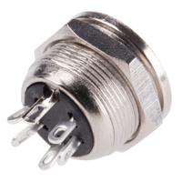 490-854 RS PRO 5 Pole Din Socket, 4A, 100 V ac, Female, Panel Mount