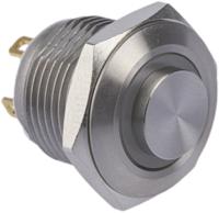 175-9576 RS PRO Illuminated Push Button Switch, Momentary, Panel Mount, 16mm Cutout, SPST, Yellow LED, 36V dc, IP67