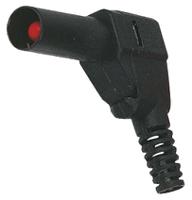 222370-21-221042 Staubli Black Male Banana Plug, 4 mm Connector, Solder Termination, 32A, 500V, Nickel Plating