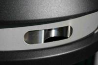 fg9w3400bla Rubbermaid Commercial Products Black Stainless Steel Base Mount Cigarette Bins, 485mm x 1.02m x 480mm