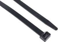 811-1745 RS PRO Cable Tie, Flame Retardant, 480mm x 12.7 mm, Black Nylon, Pk-50