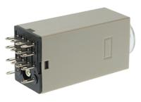 h3y-4-100-120vac-10s Omron H3Y-4 Series DIN Rail, Surface Mount Timer Relay, 100 → 120V ac, 4-Contact, 0.5 → 10 s, 1-Function,