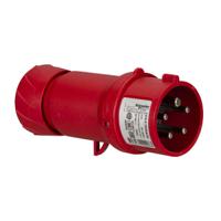 pkx16m435 Schneider Electric, PratiKa IP44 Red Cable Mount 3P + N + E Industrial Power Plug, Rated At 16A, 415 V