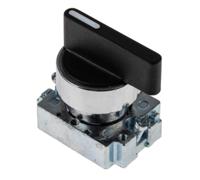 205-2377 RS PRO 3 Position Selector Switch Head, 22mm Cutout, Black Handle