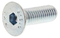 483-9953 RS PRO Bright Zinc Plated Steel Hex Socket Countersunk Screw, DIN 7991, M8 x 25mm