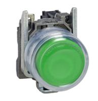 xb4bp381ex Schneider Electric XB4 Series Push Button Complete Unit, 22mm Cutout, SPST, IP66, IP67