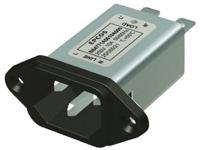 b84771m0015a000 EPCOS 15A, 250 V ac/dc Panel Mount IEC Inlet Filter B84771M0015A000, Tab