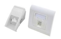 183010006 Molex Premise Networks Female Ethernet Connector, Snap-In, Cat6a 22.5X45 Port 1 -Way