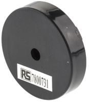 780-0731 RS PRO 90dB Through Hole Continuous External Piezo Buzzer, 30 x 7.5mm, 1V ac Min, 30V ac Max