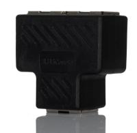 206-7201 RS PRO 2-Port RJ45 Female Splitter Adapter, Shielded