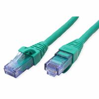 21152739-20 Roline, 20m Cat6a, Green RJ45 to Male RJ45 Male, U/UTP Unshielded, Terminated LSZH Sheath
