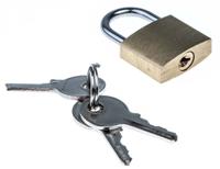 916-0268 RS PRO Key Metal Padlock, Keyed Alike, 3mm Shackle, 20mm Body