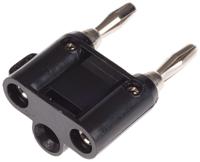 bu-00247-0 Mueller Electric Black Male Banana Plug, 15A, Nickel Plating
