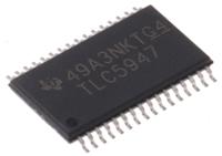 tlc5947dap Texas Instruments TLC5947DAP HTSSOP Display Driver, 24 Segment, 32 Pin, 3.3 V, 5 V