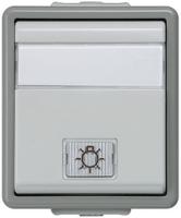 5ta4726 Siemens Grey Rocker Light Switch, 2 Way, 1 Gang, Delta