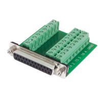 dgb25ft L-Com DGB 15 Way Through Hole D-sub Connector Socket, 2.77mm Pitch, with Boardlocks, Screw Locks