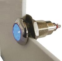538-997-63 Marl White Panel Mount Indicator, 12 → 28V, 12.7mm Mounting Hole Size, Solder Tab Termination, IP67