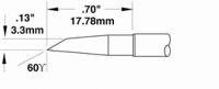 smtc-1147 Metcal SMTC 3.3 mm Hoof Soldering Iron Tip for use with MX-H1AV, MX-H7SF, MX-RM3E, MX-RM6E