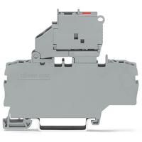2002-19111000-541 WAGO 2002-1911/1000-541 TOPJOB S Series Grey, 2.5mm², 1-Level, Push In Termination, Fused, ATEX, CSA, IECEx