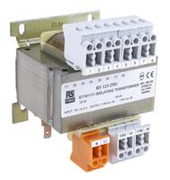 123-2500 RS PRO 100VA DIN Rail Transformer, 208V ac Primary, 2 x 115V Secondary