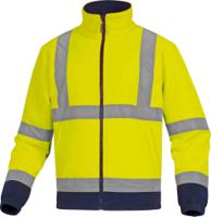 zenitjmpt Delta Plus Navy/Yellow Unisex Hi Vis Fleece Jacket, S