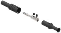 1065-n Electro PJP Black Male Banana Plug, Screw Termination, 36A, 1kV