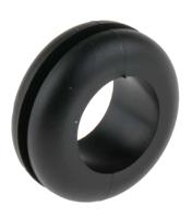 543-210 RS PRO Black PVC 12.5mm Cable Grommet for Maximum of 9.5mm Cable Dia.