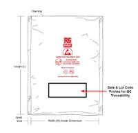 190-8445 RS PRO Moisture Barrier Bag 405mm(W)x 455mm(L)
