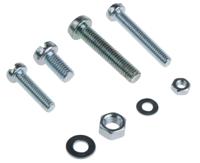 819-9000 RS PRO Steel 2370 Piece Slot Drive Screw/Bolt, Nut & Washer Kit