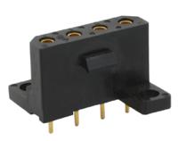sms4re3tr29 Souriau Sunbank by Eaton SMS Series Straight PCB Mount PCB Socket, 4-Contact, 1-Row, 5.08mm Pitch, Solder Termination
