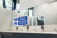 201-3360 RS PRO PVC Mandatory Wash Hands Sign With English Text, 300 x 200mm