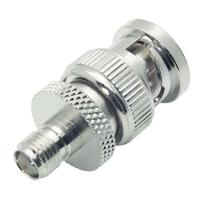 ba38 L-Com Straight Coaxial Adapter SMA Socket to BNC Plug 1GHz