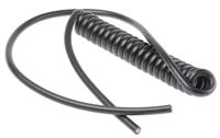 73220236 Lapp UNITRONIC Coiled 0.14 mm² 18 Core Power Cable, Black Polyurethane PUR, 200mm