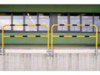 204-1774 RS PRO Black & Yellow Steel Protection Barrier